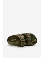 Lehké Dětské Pěnové Žabky S Sponami Tmavě Zelené Adirnaca