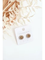 Zlaté náušnice jetel z nerezové oceli