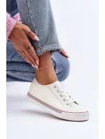 Dámské eko kožené tenisky bílé Lirean