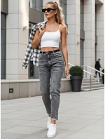 Dámské džíny mom fit šedé FashionStreet UY2751