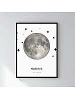 Personalizovaný magický fotoobraz v rámu - 30x40 - měsíční fáze