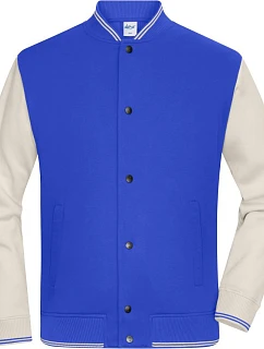 Daiber 8044 College bunda z bio bavlny 02.8044 royal/sandstone