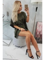 Oversize khaki netopýří šaty Oversize khaki netopýří šaty