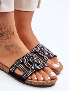 Dámské Křupky Zdobené Čepicemi Černé Evelins