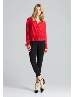 Dámská halenka M690 červená - Figl