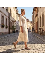 Dámské pohodlné béžové nazouvací sandály Rieker 608D1-60 Dámské pohodlné béžové nazouvací sandály Rieker 608D1-60