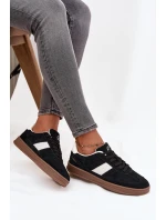 Semišové dámské tenisky Vinceza 14029 Černé