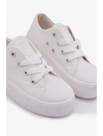 Dětské plátěné tenisky Big Star - bílé