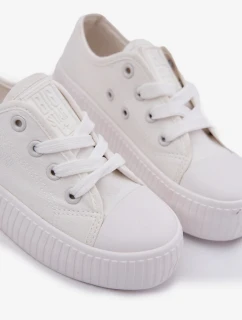 Dětské plátěné tenisky Big Star - bílé