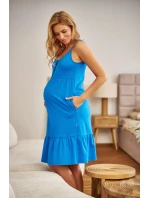 Dámská těhotenská košile 7244 light blue - Doctornap