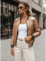 Dámská prošívaná bunda BASEBALL béžová FashionStreet TY2561