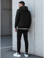 Pánská přechodná prošívaná bunda černá FashionStreet TX4145