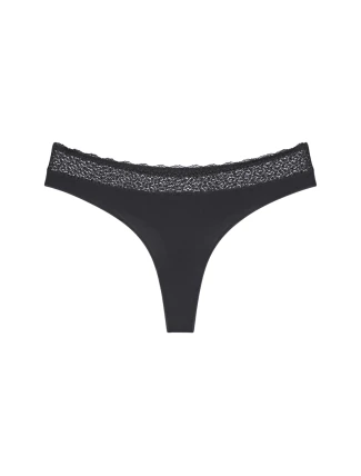 Dámská tanga Feel of Modal String 2P - BLACK - černá 0004 - TRIUMPH