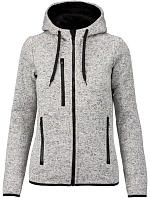 Kariban ProAct PA 366 Dámská pletená fleecová bunda s kapucí 20.P366 light grey melange Kariban ProAct PA 366 Dámská pletená fleecová bunda s kapucí 20.P366 light grey melange