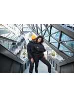 Build your Brand BY 098 Mikina s kapucí a 1/4 zipem 56.0098 sand