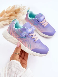 Lehké Dětské Sportovní Boty Memory Foam System Big Star LL374151 Fialové