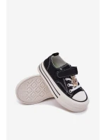 Dívčí Tenisky Se Zlatým Klipem Medvěd Černé Solena