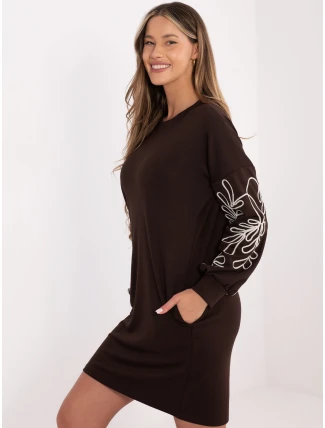 RV SK šaty A1064.95 tmavě hnědé RV SK šaty A1064.95 tmavě hnědé