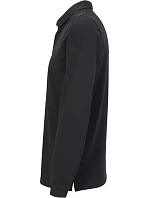 NEOBLU Owen LSL Men Pánské těžké piqué polo s dlouhým rukávem 24.4396 deep black