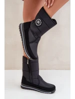 Dámské sněhule se zipem Progress PROGJ-21-09 Černé