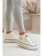 Zateplené Dámské Tenisky Na Platformě Eko Kůže Big Star OO274061 Bílé