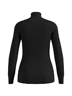 Dámské tričko Odlo BL TOP s želvovinovým výstřihem l/s ACTIVE WARM ECO velikost S Black