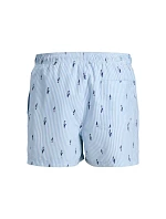 Jack&Jones pánské plavky JWHARUBA SWIM PRINTS SHORTS 12206537 Cashmere Blue Stripes
