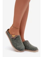 Dámské pantofle s květinou Inblu CS000043 zelené Dámské pantofle s květinou Inblu CS000043 zelené