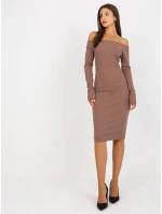 Dámské šaty EM SK 674 hnědé