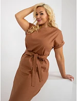 Šaty LK SK 508613.51P světle hnědé Šaty LK SK 508613.51P světle hnědé