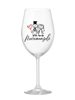 NOVOMANŽELÉ - čirá sklenice na víno 350 ml