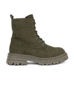Luxusní Ciemnozielony  kotníčkové boty dámské