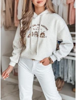 Dámská oversize mikina s kapucí SPECIAL KITTY šedá FashionStreet BY1510
