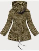 Černá/žlutá dámská parka (W702BIG) Černá/žlutá dámská parka (W702BIG)