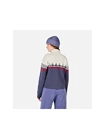 Dámský svetr ROSSIGNOL W PATTERNED TN SWEATER, modrý Dámský svetr ROSSIGNOL W PATTERNED TN SWEATER, modrý