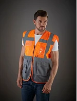 Yoko HVW 820 Hi-Vis síťovaná bezpečnostní vesta 79.W820 hi vis yellow/royal blue Yoko HVW 820 Hi-Vis síťovaná bezpečnostní vesta 79.W820 hi vis yellow/royal blue