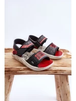 Dětské sandály Grendene Kids JJ385011 Černo-červené