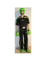 TOP TEN NEON kickboxerské oblečení černá-zelená