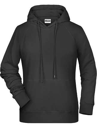 Daiber 8023 Dámská raglánová mikina s kapucí 02.8023 black Daiber 8023 Dámská raglánová mikina s kapucí 02.8023 black