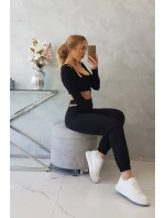 Souprava s halenkou černá Souprava s halenkou černá