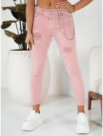 ALEX dámské džínové kalhoty růžové Dstreet UY1880