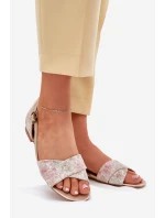 Kožené Plážové Sandály Maciejka 04614-22 Béžové Kožené Plážové Sandály Maciejka 04614-22 Béžové