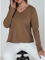 Dámská oversize halenka VAVLSTYLES plain camel FashionStreet RY2686