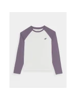 Dívčí běžný hladký rukáv s dlouhým rukávem 4F Junior 4FJWAW24TLONF291-51S