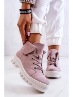 Semišové boty Trapper Tiered Světle fialová Dalles Semišové boty Trapper Tiered Světle fialová Dalles