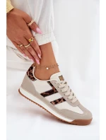 Nízké Dámské Tenisky Leopardí Béžové Rulaana Nízké Dámské Tenisky Leopardí Béžové Rulaana