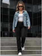 Dámské široké džíny DELUSSIA black FashionStreet UY2669 Dámské široké džíny DELUSSIA black FashionStreet UY2669