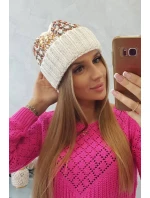 Dámská čepice Iris K348 ecru Dámská čepice Iris K348 ecru