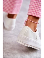 Módní lakované tenisky Big Star KK274045 Bílá