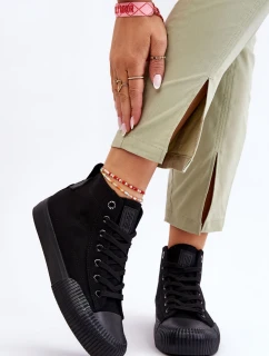 Dámské vysoké tenisky Big Star Fabric LL274444 Černé